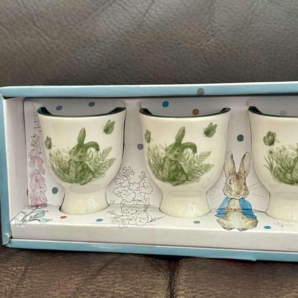 Beatrix Potter the World of Peter Rabbit Ceramic Egg Cups Set - Green - Picture 5 of 12